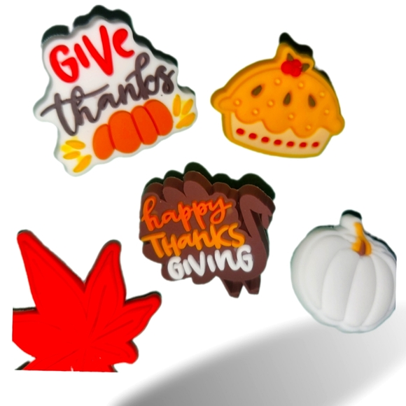 Fall Shoe Charms (5 pack) - Picture 2 of 6